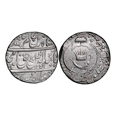 Awadh, Silver Rupee, 11.15g, Amjad Ali Shah (as king AH 1258-1263 / 1842-1847 AD), AH 1259
