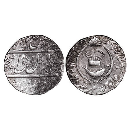 Awadh, Silver Rupee, 11.12g, Amjad Ali Shah (as king AH 1258-1263 / 1842-1847 AD), AH 1261