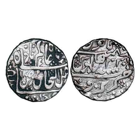 Narwar, Silver Rupee, 10.96g, Mahadji Rao (AH 1175-1209 / 1761-1794 AD), INO Shah Alam II,