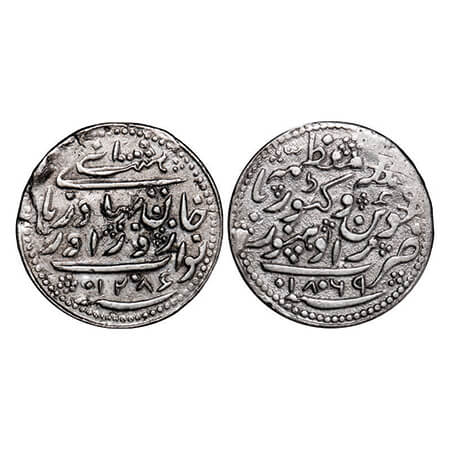 Radhanpur, Silver 8 Annas (½ Rupee), 5.52g, Zorawar Khan (AH 1291-1313/ 1874-1895 AD), Has