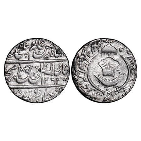Awadh, Silver Rupee, 11.00g, Amjad Ali Shah (as king AH 1258-1263 / 1842-1847 AD), AH 1262