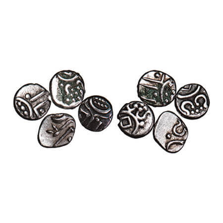 Travancore, Silver Thira cash, (4 Coins), Anizham Thirunal Marthanda Varma (ME 904-933 / 1