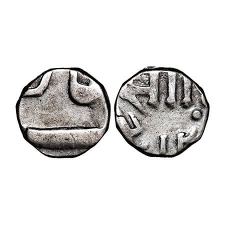 Baroda, Silver 1/8 Rupee, 1.41g, Sayaji Rao III (AH 1292-1357 / 1875-1938 AD), INO Khel Kh