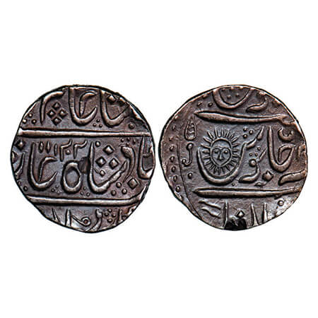 Indore, Silver Rupee, 11.17g, Ahalya Bai (AH 1179-1210 / 1765-1795 AD), Malharnagar Mint, 