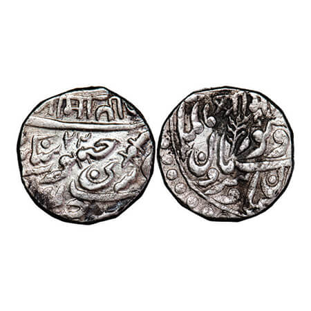 Jodhpur, Silver Rupee, 11.30g, Jaswant Singh (1873-1895 AD), Sojat Mint, INO Queen Victori