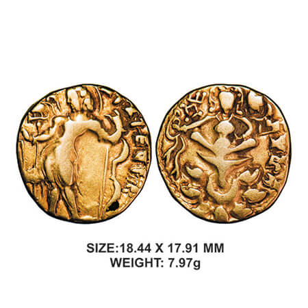 Guptas, Kumaragupta I (Mahendraditya) (415-455 AD), Gold Dinar, 7.97g, Archer Type, Withou