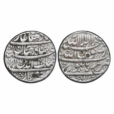 Shah Jahan I, Silver Rupee, 11.37g, Burhanpur Mint, AH (1037 / Ahad (1) RY, legends in fou