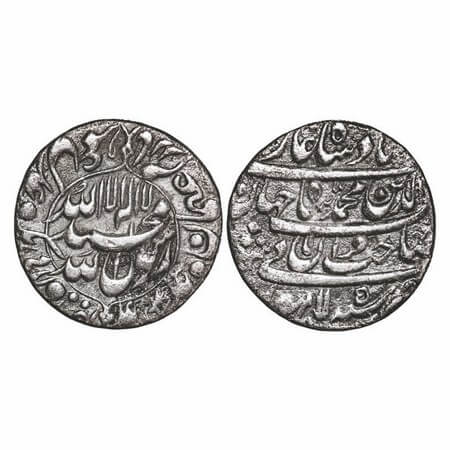 Shah Jahan I, Silver Rupee, 10.98g, Lahore Mint, AH 1042 / 5 RY, name of four caliphs and 