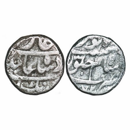 Aurangzeb (1658-1707 AD), Silver Rupee, 11.20g, (A)…Sam Mint, AH (10)72) / RY unseen, No c
