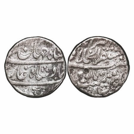 Shah Jahan II, Silver Rupee, 11.23g, Mustaqir ul khilafat Akbarabad Mint, Ahd(1) RY. KM 41