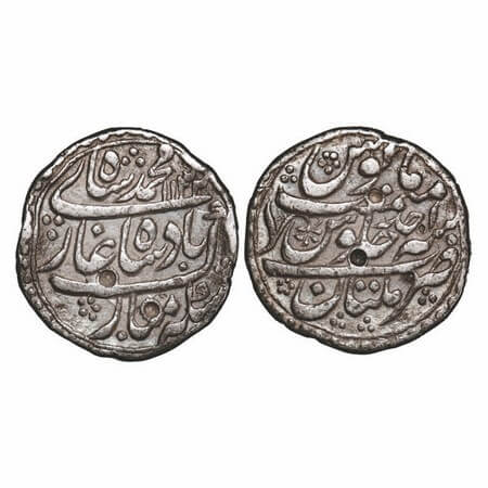 Muhammad Shah, Silver Rupee, 11.35g, Multan Mint, AH 1132 / Ahad (1) RY. KM 436.44. Very F