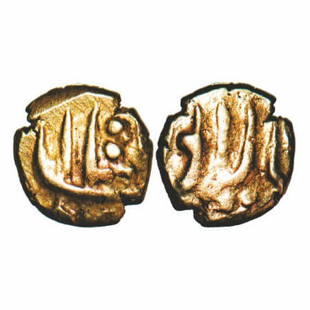 Shah Alam II, Gold Fanam, 0.38g, Balapur Mint. KM A484. Very Fine+, Rare.