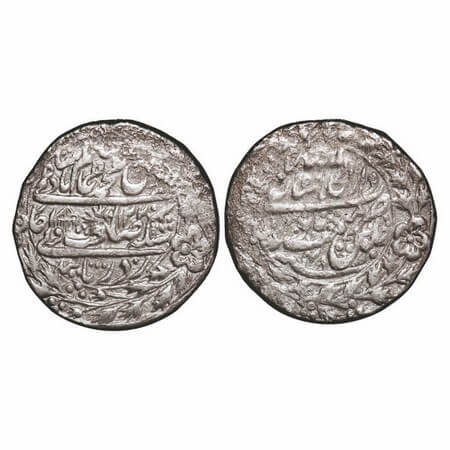 Shah Alam II, Silver Nazarana Rupee, 10.49g, 24 mm, Dar ul Khilafat Shahjahanabad mint, co