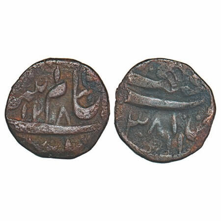 Rohilkhand, Copper Paisa, 15.00g, Zabita Khan, Ghausgarh (pseudo mintname Najibabad), INO 
