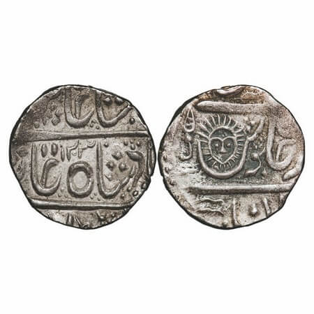 Indore, Silver Rupee, 11.23g, Mulhar Rao II, Malharnagar Mint, Nagari Date, AH 1203, INO S