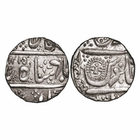Indore, Silver Rupee, 11.20g, Jaswant Rao (AH 1213-1226 / 1798-1811 AD), (Malharnagar) Min