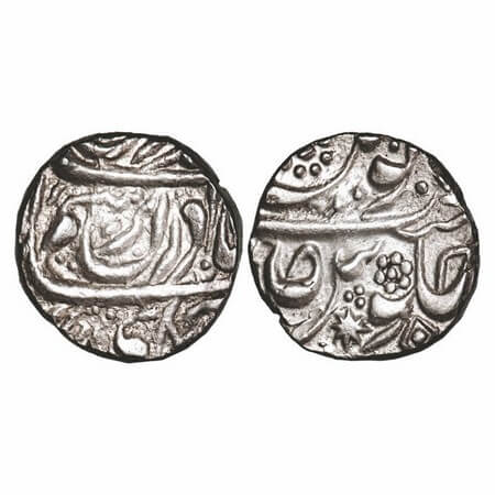 Nabha, Silver Rupee, 11.08g, (Sarkar Nabha) Mint, INO Ahmad Shah Durrani, 'suad' & star on