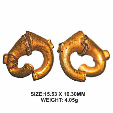 Primitive Jewellery/Money, Lead core clad in Gold, (c. c. 100-200 AD), 4.05g, Later jewell
