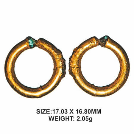 Primitive Jewellery/Money, Copper core clad in Gold, (c. 1st-2nd BC), 2.05g, Ancient jwell