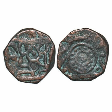 Ratlam, Copper Falus (Paisa), 9.73g, Anonymous Hammered Coinage, Raij Series, INO Shah Ala