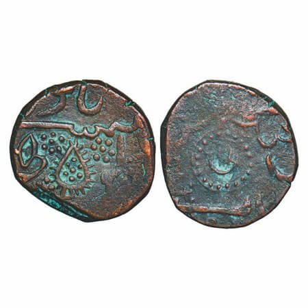 Ratlam, Copper Falus (Paisa), 10.00g, Anonymous Hammered Coinage, Raij Series, INO Shah Al