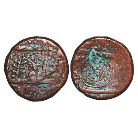 Ratlam, Copper Falus (Paisa), 12.28g, Anonymous Hammered Coinage, Raij Series, INO Shah Al