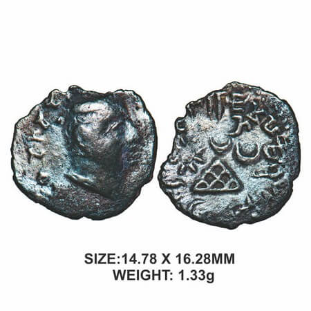 Western Kshatrapas, Kardamaka Dynasty, Chastana as Mahakshatrapa, (78 - 130 AD), Silver, D