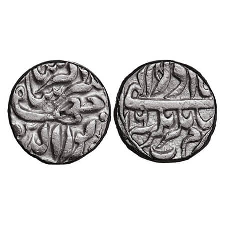 Jahangir, Silver Rupee, 11.34g, Jahangirnagar Mint, RY 16, Month Azar, additional 'mim' ad