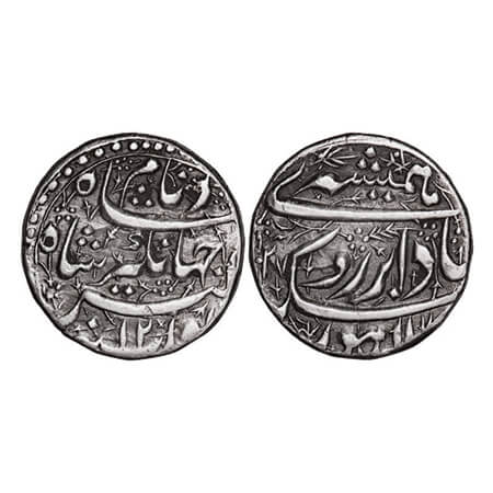 Jahangir, Silver Rupee, 11.32g, Lahore Mint, Hamisha Couplet, AH (1)027/12 RY. KM 149.14. 