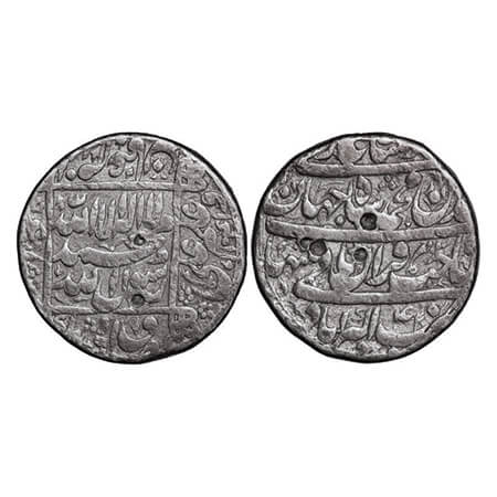 Shah Jahan I, Silver Rupee, 11.30g, Mule coin, Akbarabad Mint, AH 1041/4 RY, Obv: KM 235.3