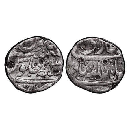Shah Alam Bahadur, Silver Rupee, 11.27g, tatta Mint, AH (11210/ 3 RY. KM 347.19. Fine+, Sc