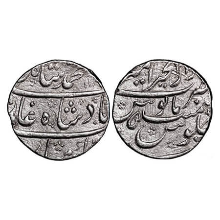 Muhammad Shah, Silver Rupee, 11.25g, Dar ul Khair Ajmer Mint, AH 113(5)/5 RY. KM 436.2. Ve
