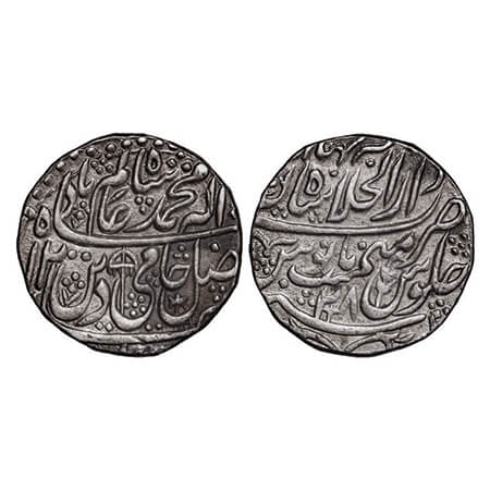 Shah Alam II, Silver Rupee (Broad flan), 11.24g, Dar ul Khilafat Shahjahanabad Mint, AH 12