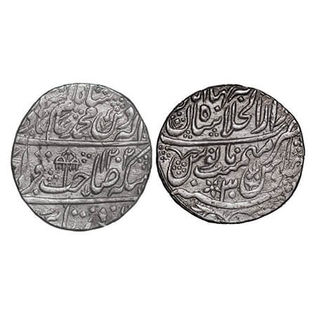 Shah Alam II, Silver Rupee (Broad flan), 11.21g, Dar ul Khilafat Shahjahanabad Mint, AH 12