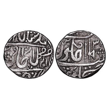 Gwalior, Silver Rupee, 10.63g, Jean Baptiste Filose, Shadhora or Sabalgarh Mint, in the na