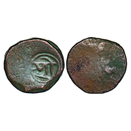 Gwalior, Copper Paisa 13.25g, Bhilsa Mint, with circular counter-mark shri. About Very Fin