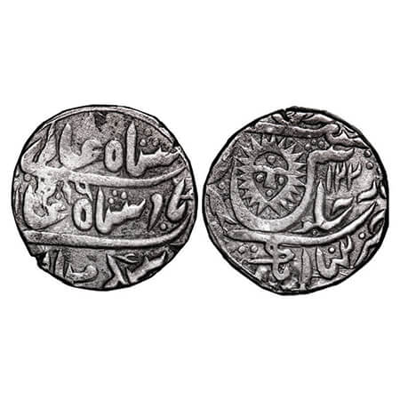 Indore, Silver Rupee, 11.14g, Tukoji Rao (AH 1261-1304 / 1844-1886 AD), Malharnagar Mint, 