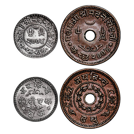 Kutch, (2 Coins) Copper Dhabu, 6.58g, Madansinhji, Jai Hind type, VS 2004 & Kori VS 2004. 