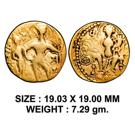 Guptas, Samudragupta (c. 335-380 AD), Gold Dinar, 7.29g, Battle Axe Type, Obv: King standi