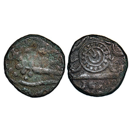 Ratlam, Copper Paisa, 11.99g, Anonymous hammered coinage, Raij Series, INO Shah Alam II, S