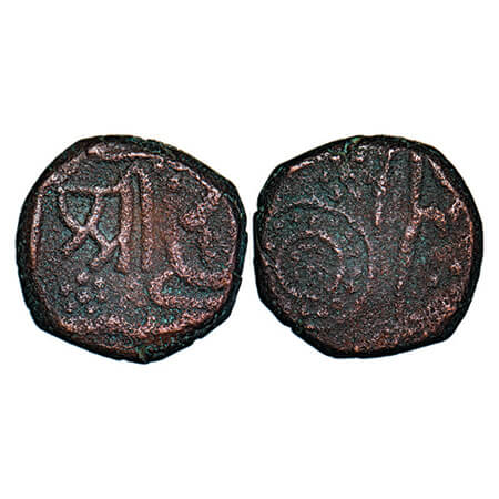 Ratlam, Copper Paisa, 12.10g, Anonymous hammered coinage, Raij Series, INO Shah Alam II, N