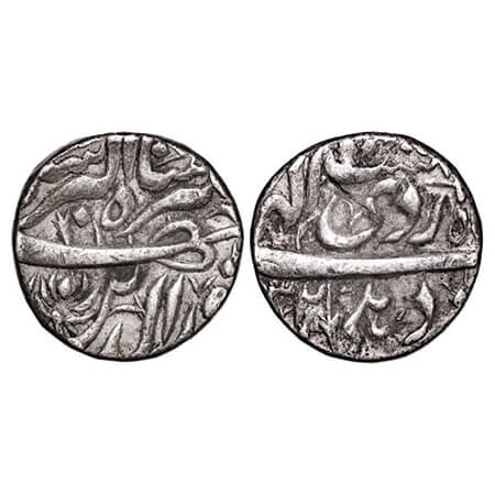 Jahangir, Silver Rupee, 11.32g, Delhi Mint, AH (10)32, Month 'Ardibihisht', flowers added 