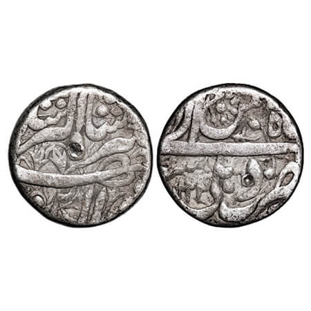 Jahangir, Silver Rupee, 11.27g, Delhi Mint, AH 1024, Month 'Bahman', flowers added on obve