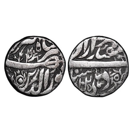 Jahangir, Silver Rupee, 11.24g, Delhi Mint, AH 1025, Month 'Isfandarmuz', flowers added on