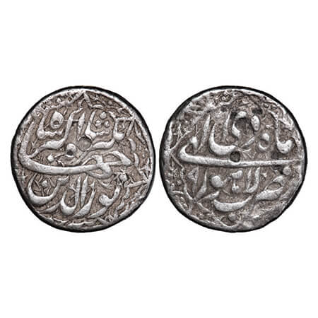 Jahangir, Silver Rupee, 11.36g, Lahore Mint, RY 9, Month 'Di', with ornamental border on b