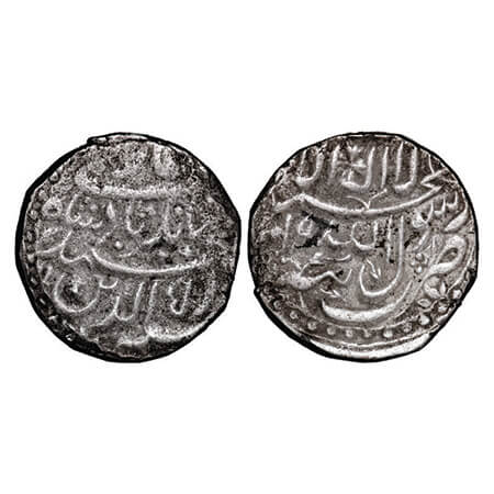 Jahangir, Silver Heavy Rupee (Jahangiri), 13.47g, Tatta Mint, AH 1019/5 RY. KM 152.7. Abou
