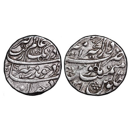 Aurangzeb, Silver Rupee, 11.47g, Dar ul Khair Ajmer Mint, AH 1109/41 RY. KM 300.5. Very Fi