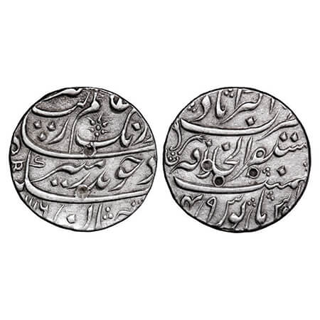 Aurangzeb, Silver Rupee, 11.40g, Mustaqir ul Khilafat Akbarabad Mint, AH 1116/49 RY. KM 30