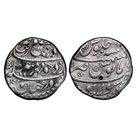 Aurangzeb, Silver Rupee, 11.24g, Solapur Mint, AH 1080/12 RY, Mehr e Munir couplet type, m