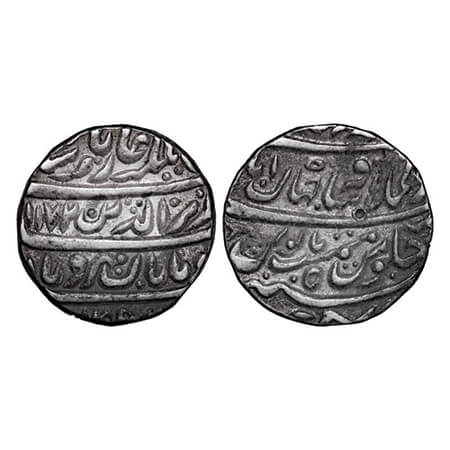 Alamgir II, Silver Rupee, 11.21g, Dar ul-Khilafat Shahjahanabad Mint, AH 1172/5 RY, ‘Ham C